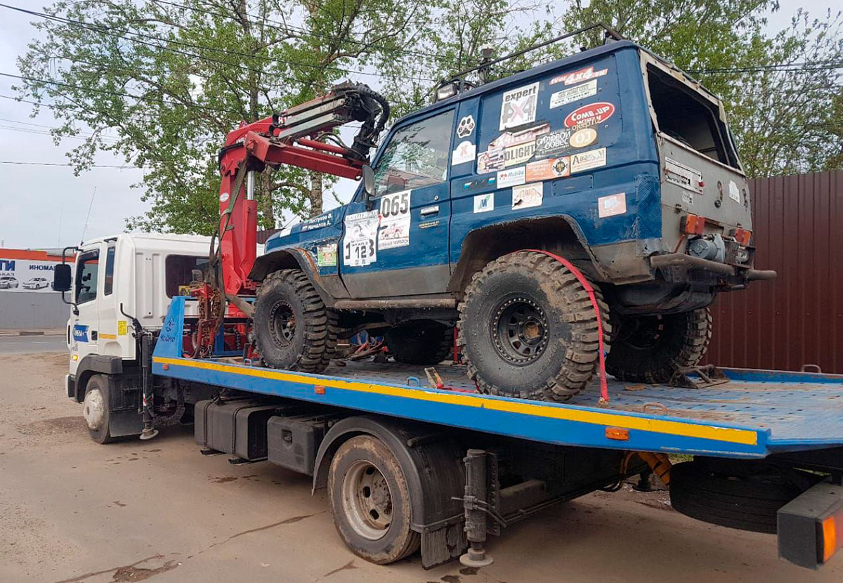эвакуация джипа
